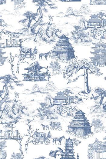 中国风印花花型图片