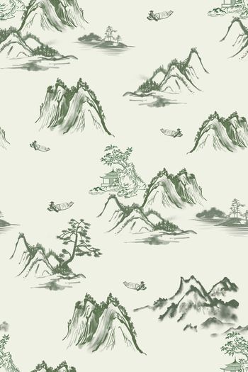 中国风印花花型图片