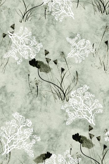 中国风印花花型图片