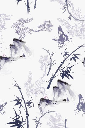 中国风印花花型图片