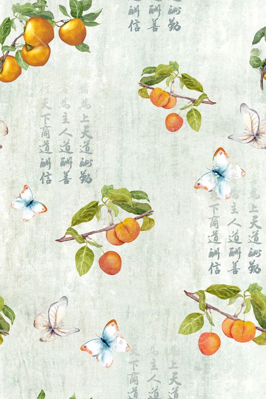 中国风印花花型图片