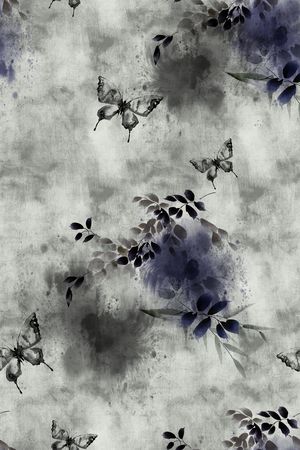 中国风印花花型图片
