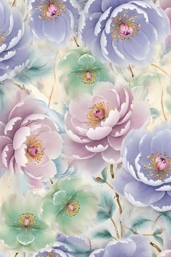 花卉印花花型图片