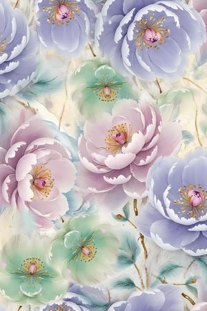 花卉印花花型图片