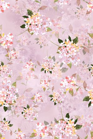 满版散花印花花型图片