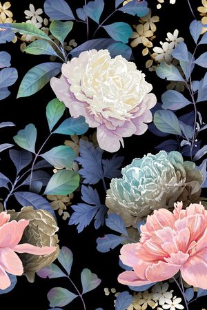 大花印花花型图片