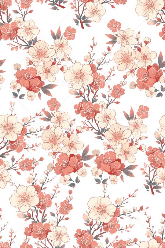 花卉印花花型图片