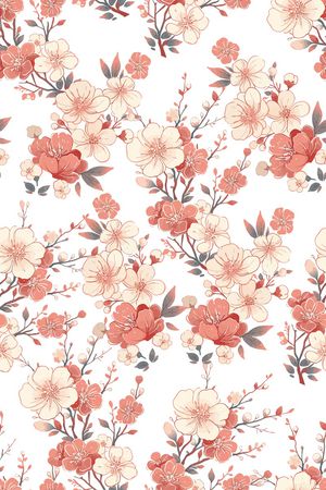花卉印花花型图片