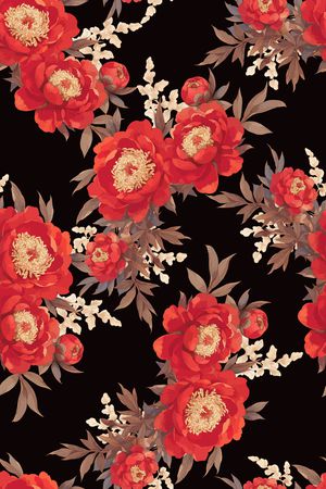 花卉印花花型图片
