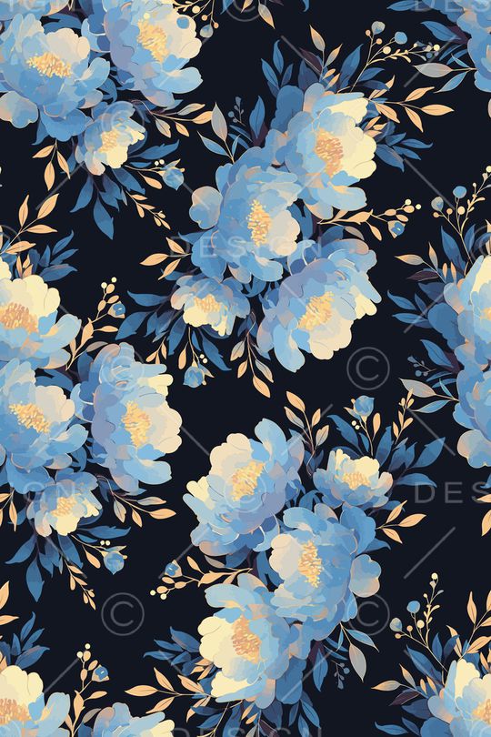 花卉印花花型图片