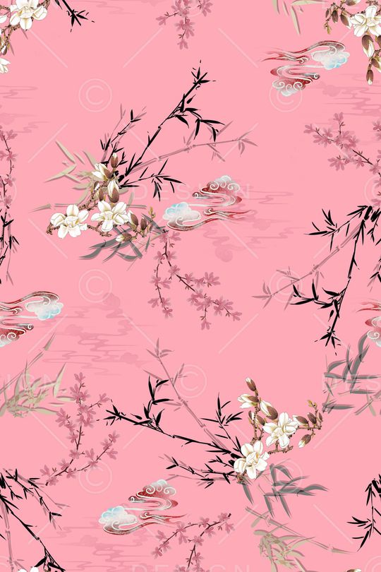 中国风印花花型图片