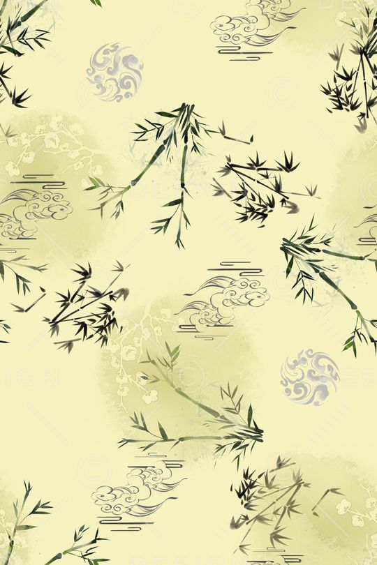 中国风印花花型图片