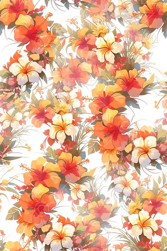 花卉印花花型图片