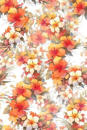 花卉印花花型图片