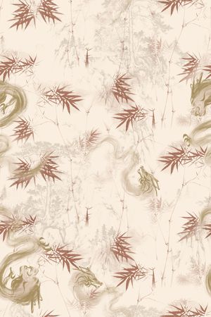 竹子印花花型图片