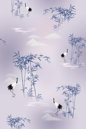 国风印花花型图片