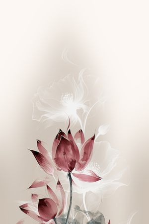 真丝印花花型图片