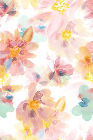真丝印花花型图片