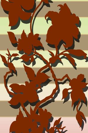 条纹印花花型图片