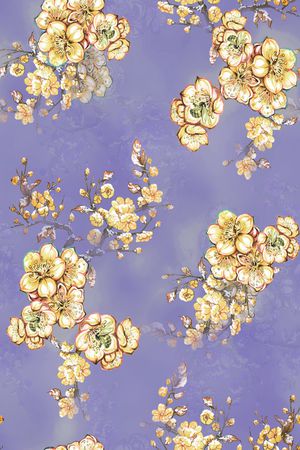 中国风印花花型图片