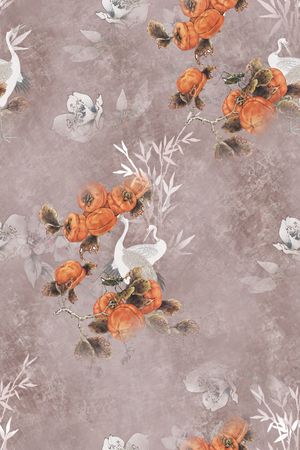真丝印花花型图片