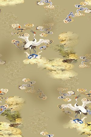 中国风印花花型图片