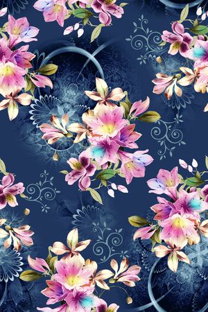 中东印花花型图片