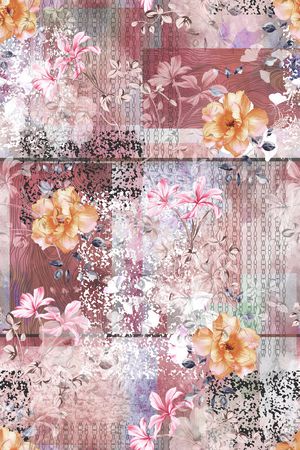 真丝印花花型图片