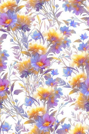花卉印花花型图片