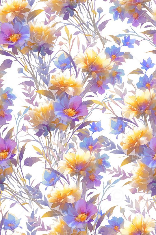 花卉印花花型图片