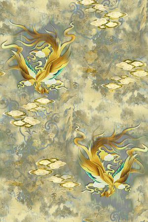 中国风印花花型图片