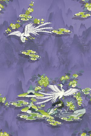 中国风印花花型图片