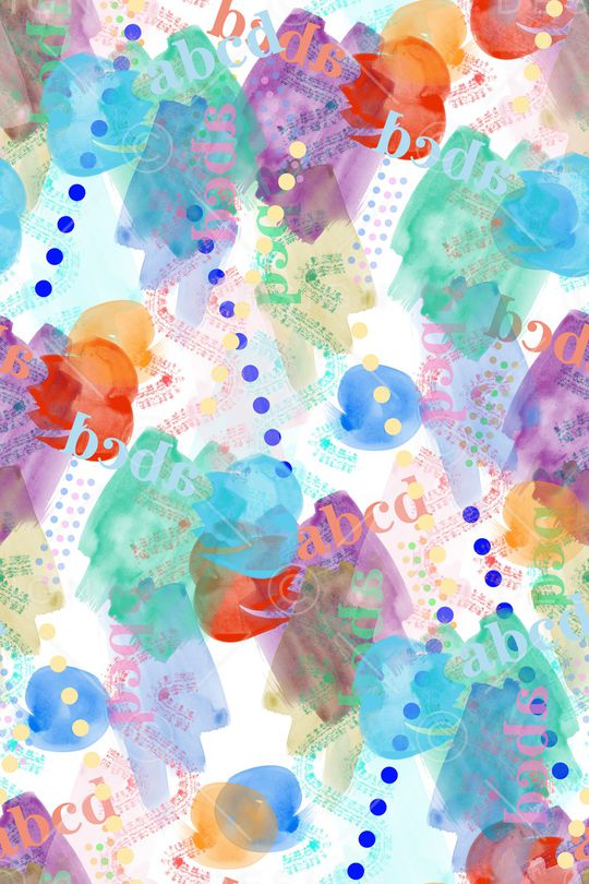 抽象印花花型图片