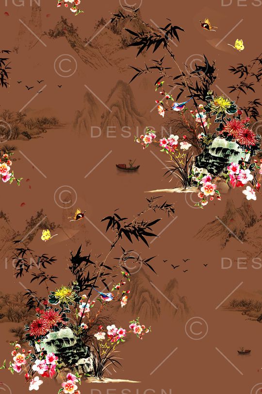 花卉印花花型图片