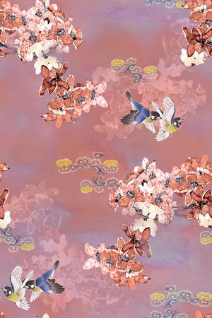 中国风印花花型图片