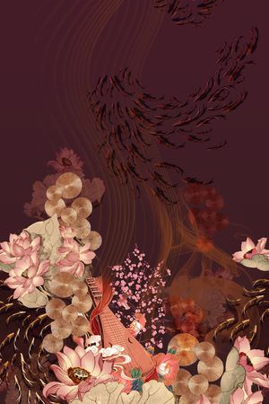 花卉印花花型图片
