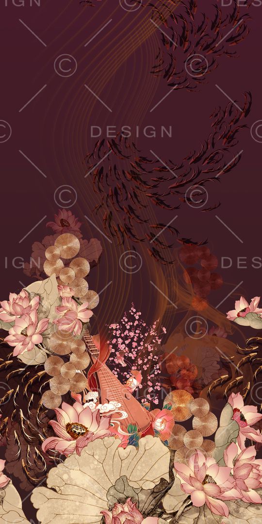 花卉印花花型图片