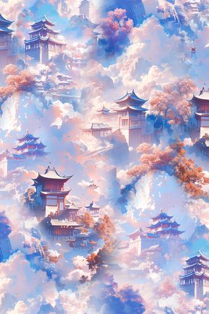 仙境印花花型图片