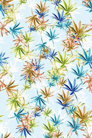 叶子印花花型图片