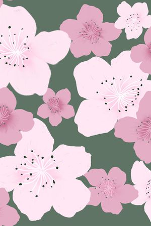 平面花卉印花花型图片