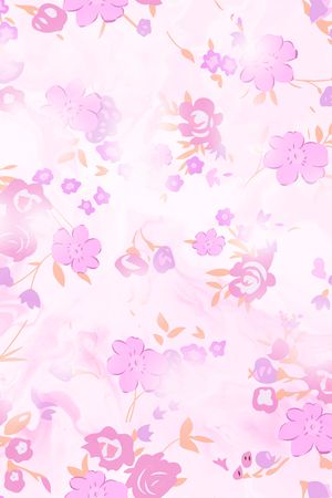 抽象花卉印花花型图片