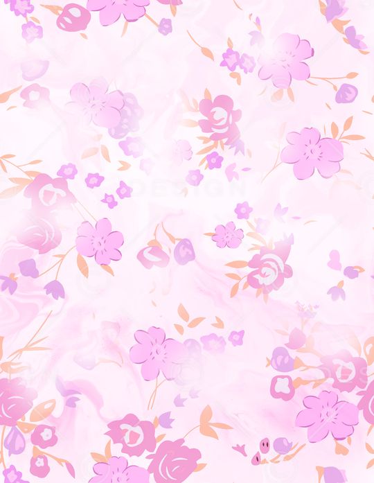 抽象花卉印花花型图片