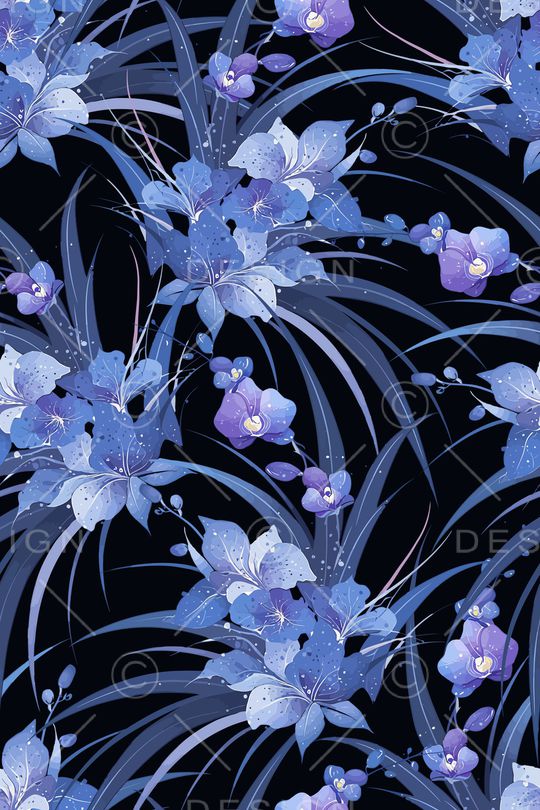 花卉印花花型图片