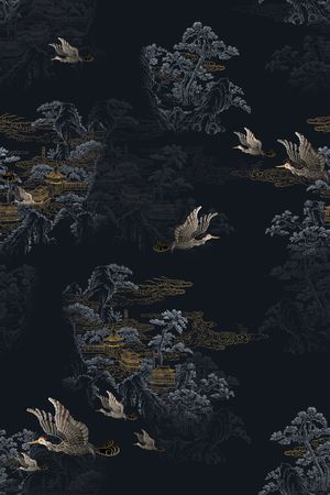 中国风印花花型图片