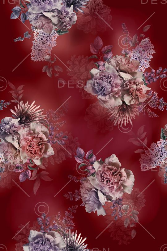 花卉印花花型图片