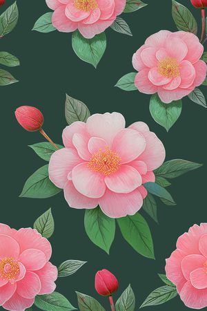 花卉印花花型图片