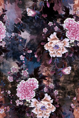 花卉印花花型图片