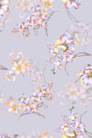 影花印花花型图片