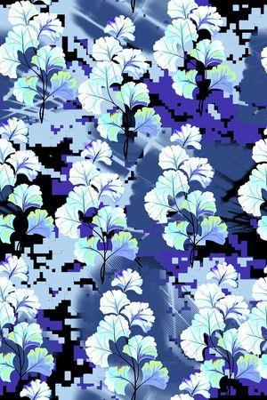 四叶草印花花型图片