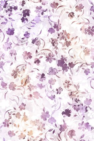 水彩花卉印花花型图片